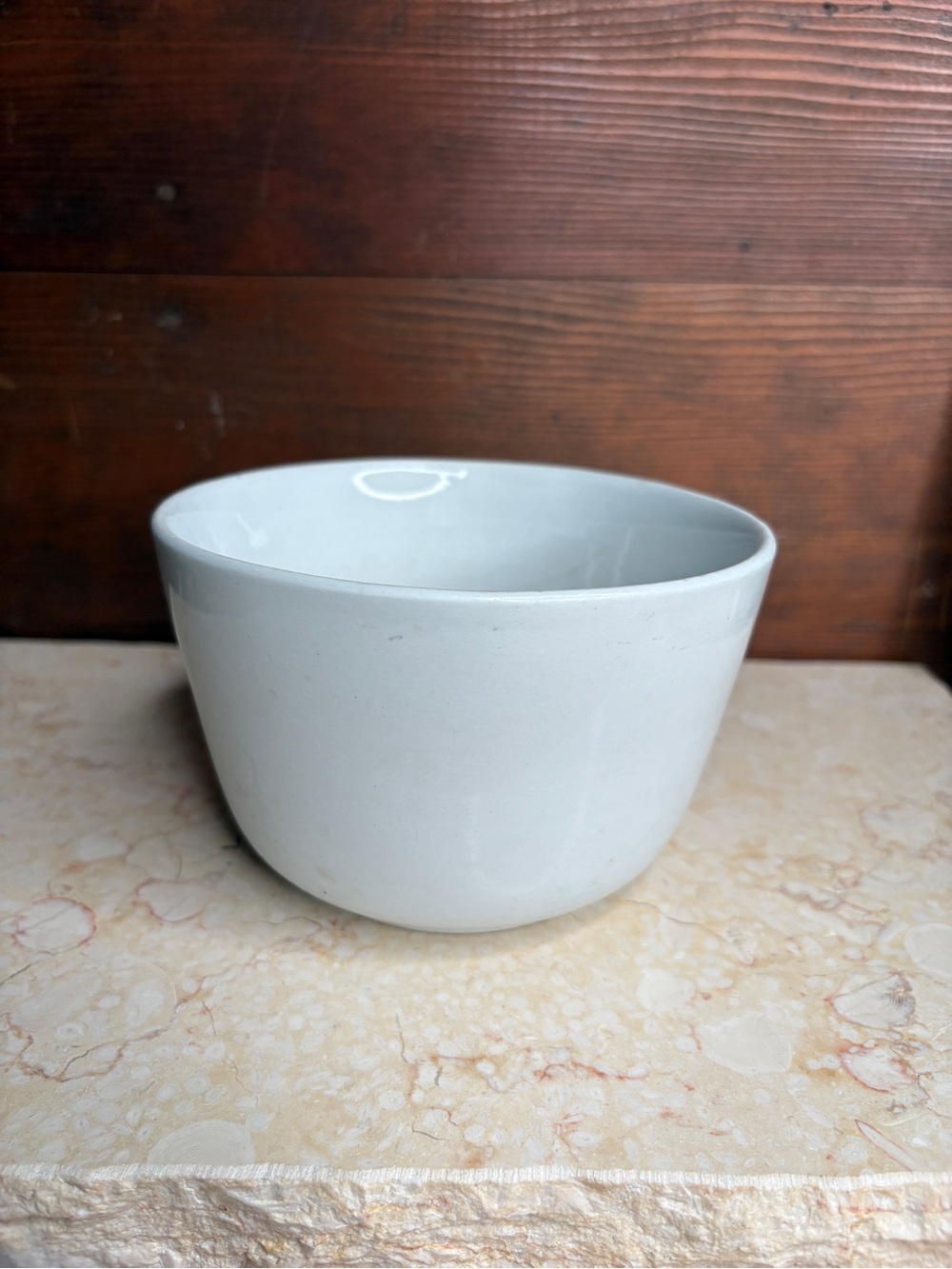 Antique J & G Meakin Hanley England White Ironstone Straight Side Bowl